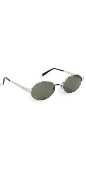 Saint Laurent SL 692 Sunglasses Silver-Silver-Grey One Size