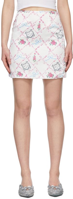 Maisie Wilen Jupe Dial Up blanche