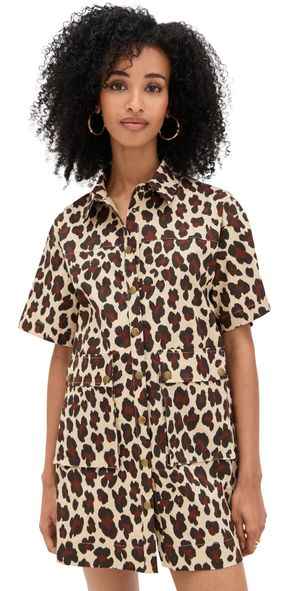 LE BOP Utility Dress Leopard L
