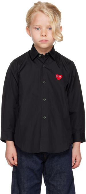 COMME des GARÇONS PLAY Kids Black & Red Heart Shirt