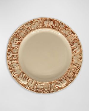 La Menagerie Ottomane Handpainted Salad Plate - Pink, Set of 4