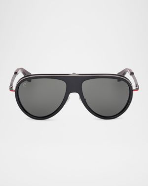 Men's LB0004M Metal Aviator Sunglasses