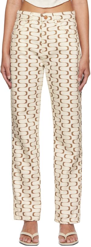 Reformation Off-White Mod Jeans