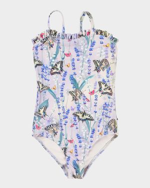 Girl's Nakia One-Piece Swimsuit, Size 2-7