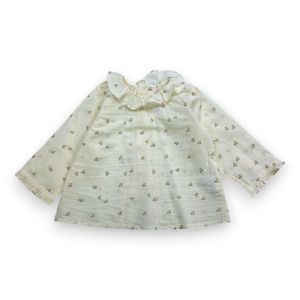 Bonpoint - Seconde Main - Blouse bébé beige - 12 mois - Taille 12M - Beige