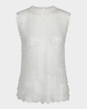 Semi-Sheer Paillette Shell