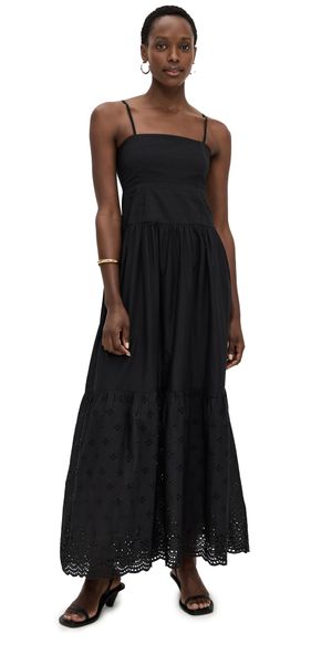 Playa Lucila Square Neck Maxi Dress Black L