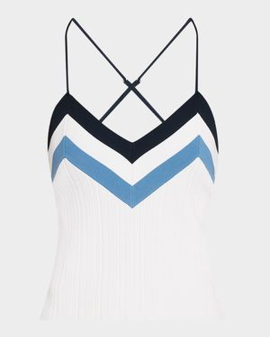 Baez Stripe Knit Tank Top
