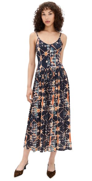 Ulla Johnson Idalia Fitted Midi Dress Phoenix P