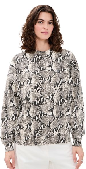 ANINE BING Miles Sweatshirt Washed Python L