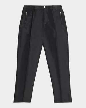 Men's Zip-Pocket Pleated Joggers