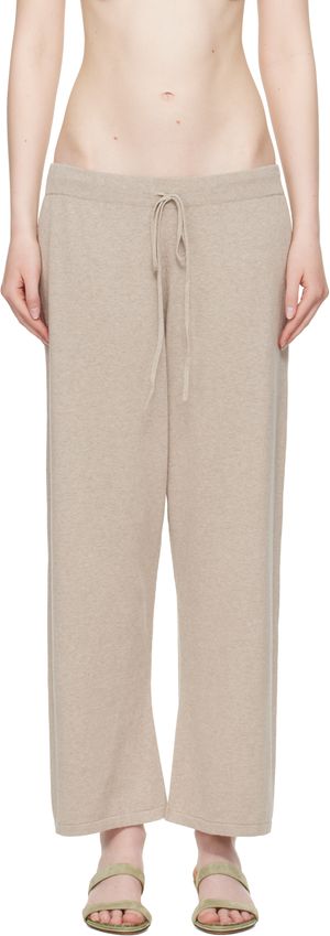 Lauren Manoogian Taupe Capri Lounge Pants