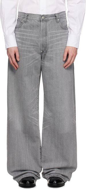 Junya Watanabe Gray Levi's Edition Garment Treated W Name Jeans