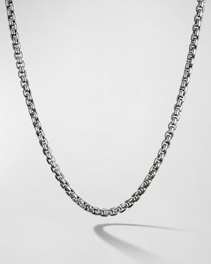 Box Chain Necklace in Silver, 4.8mm, 18"L
