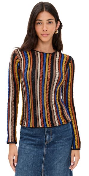 Ulla Johnson Ardith Knit Long Sleeve Top Zoisite M