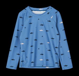Liewood - T-shirt de bain col rond imprimé - Taille 18M - Bleu