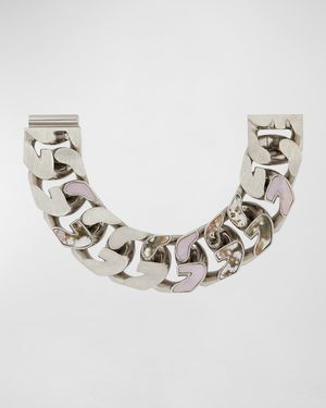 Men's G-Chain Bracelet w/ Stone Insets