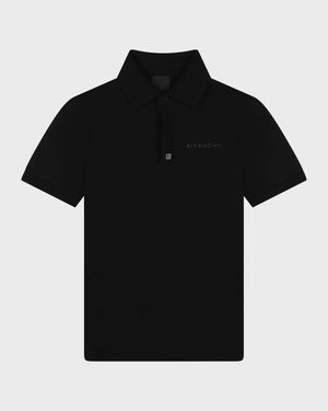 Boy's Logo-Print Polo Shirt, Size 8-14
