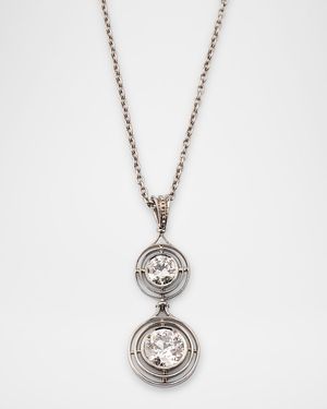 Estate Platinum Diamond Tiered Necklace