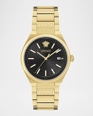V-Auria 39MM IP Yellow Gold Bracelet Watch