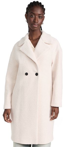 Harris Wharf London Dropped Shoulder Bouclé Coat Ecru 38