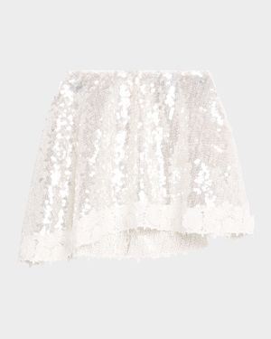 Gem Sequined Mini Skirt