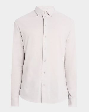 Men's Pique Jersey Micro-Dot Sport Shirt