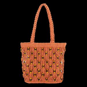 Sessun - Sac à main en coton - Taille Unique - Marron