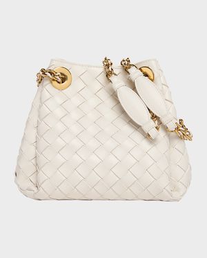 Small Parachute Leather Shoulder Bag