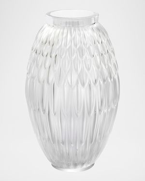 Plumes Large Lead-Free Crystal Vase