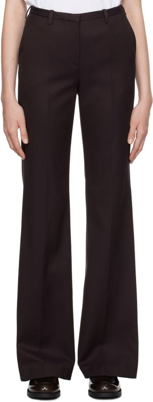 The Frankie Shop Pantalon évasé Lyra mauve