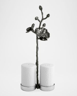 Black Orchid Salt & Pepper Set