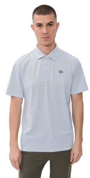 Quiet Golf Sunny Active Polo Pacific Blue S