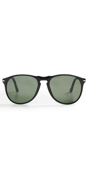 Persol Icona Pilot Sunglasses Black/Green One Size
