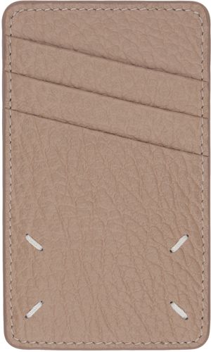 Maison Margiela Beige Four Stitches Card Holder
