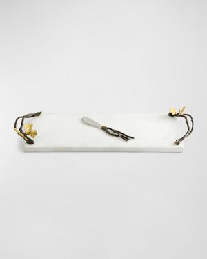 Butterfly Ginkgo Small Cheese Board with Knife