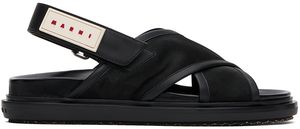 Marni Sandales Fussbett noires