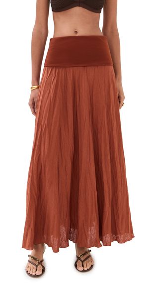 Johanna Ortiz Mocca Light and Sound Ankle Skirt Paprika 4