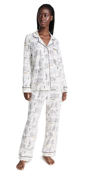 BedHead PJs Long Sleeve Pajama Set City That Never Sleeps L