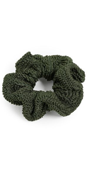 Hunza G Scrunchie Metallic Khaki One Size