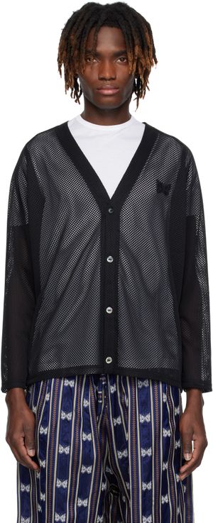 NEEDLES Cardigan noir en filet