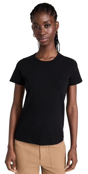 Jenni Kayne Cotton Slim Tee Black S