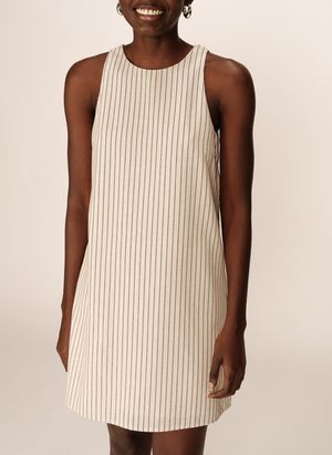 Grace Et Mila - Robe courte col rond - Taille L - Beige