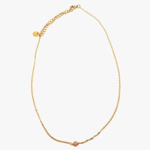 Ginandger - Collier pierre de soleil - Taille Unique - Orange