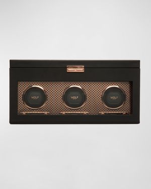 Axis Triple Watch Winder with Storage