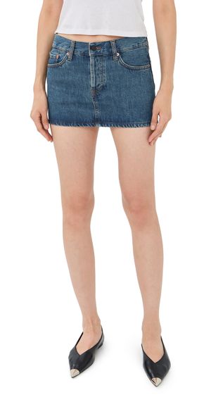 WARDROBE. NYC Denim Micro Mini Skirt Indigo 26