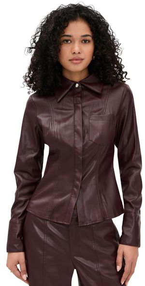 Madison the Label Lowen Shirt Cacao M