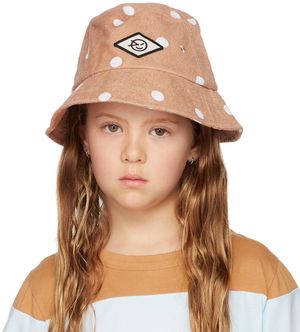 Wynken Kids Beige Disco Bucket Hat