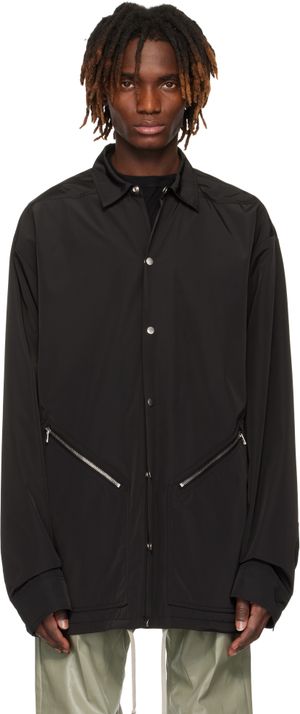 Rick Owens Black Hollywood Membrane Tour Jacket