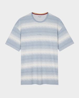 Men's Gradient Stripe Crewneck T-Shirt